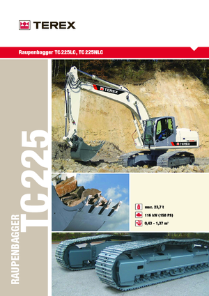 Pásová rypadla Terex TC 225