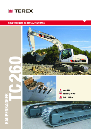 Pásová rypadla Terex TC 260