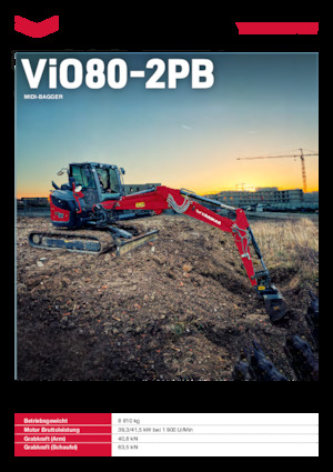 Pásová rypadla Yanmar VIO80-2PB