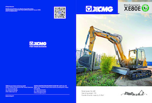 Pásová rypadla XCMG XE80E Single boom