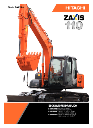 Pásová rypadla Hitachi ZX 110-3