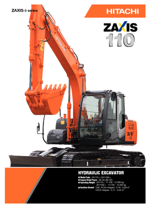 Pásová rypadla Hitachi ZX 110-3
