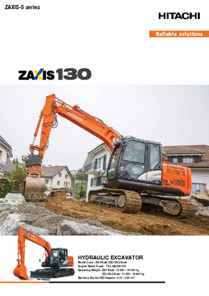 Pásová rypadla Hitachi ZX 130-5