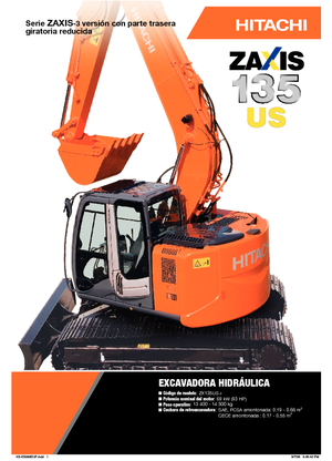 Pásová rypadla Hitachi ZX 135 US-3
