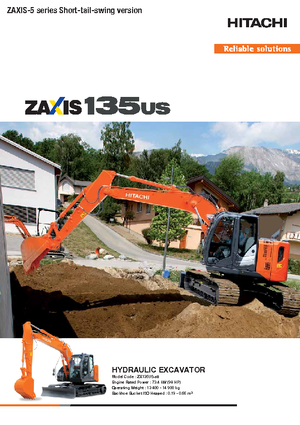 Pásová rypadla Hitachi ZX 135 US-5