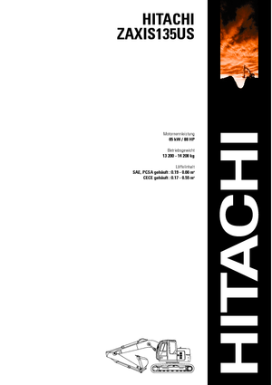 Pásová rypadla Hitachi ZX 135 US