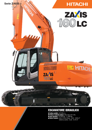 Pásová rypadla Hitachi ZX 160 LC-3