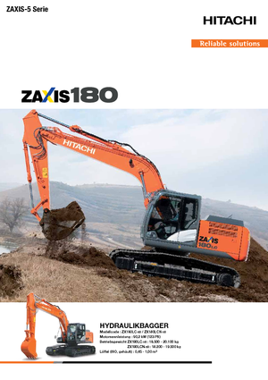 Pásová rypadla Hitachi ZX 180 LC-5