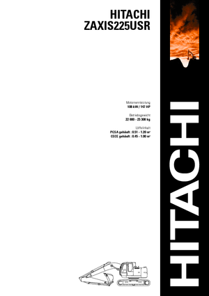 Pásová rypadla Hitachi ZX 225 USR