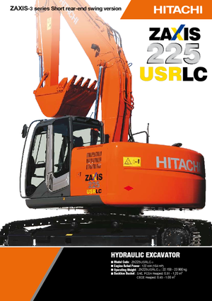 Pásová rypadla Hitachi ZX 225 USRLC-3