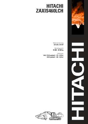 Pásová rypadla Hitachi ZX 460 LCH