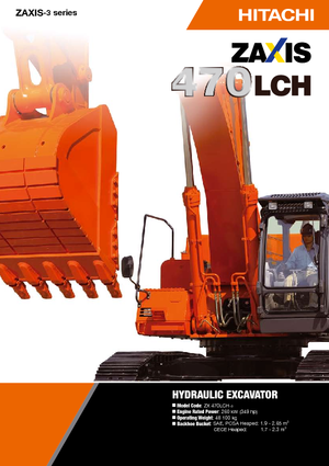 Pásová rypadla Hitachi ZX 470 LCH-3