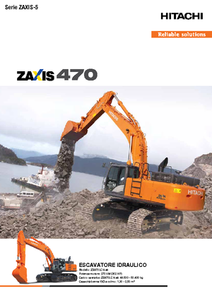 Pásová rypadla Hitachi ZX 470 LCH-5