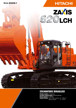 Pásová rypadla Hitachi ZX 520 LCH-3