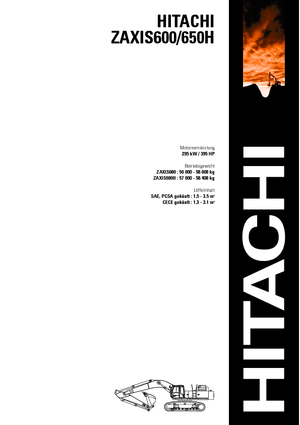 Pásová rypadla Hitachi ZX 600