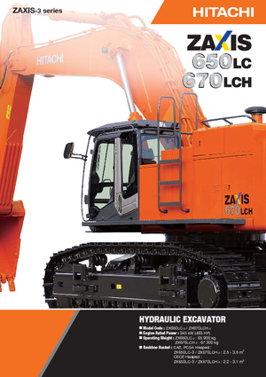 Pásová rypadla Hitachi ZX 670 LCH-3