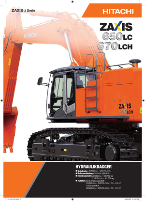 Pásová rypadla Hitachi ZX 670 LCH-3