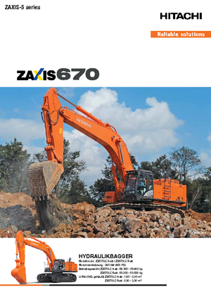 Pásová rypadla Hitachi ZX670LCH-5B