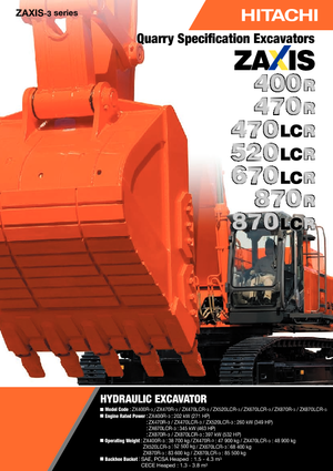 Pásová rypadla Hitachi ZX 670 LCR-3