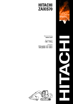 Pásová rypadla Hitachi ZX 70