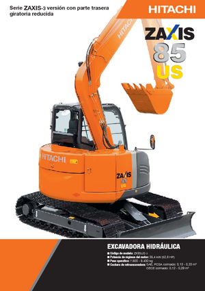 Pásová rypadla Hitachi ZX 85 US-3