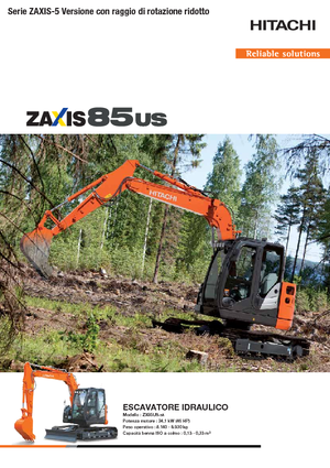 Pásová rypadla Hitachi ZX85US-5A