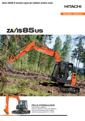 Pásová rypadla Hitachi ZX85US-5A