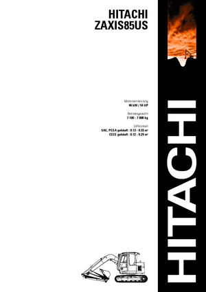 Pásová rypadla Hitachi ZX 85 US