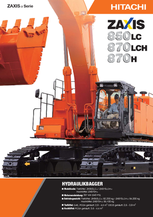 Pásová rypadla Hitachi ZX 870 H 3 LD