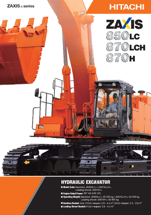 Pásová rypadla Hitachi ZX 870 LCH-3