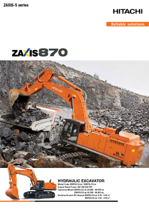 Pásová rypadla Hitachi ZX870LCH-5B