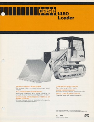 Pásové nakladače Case 1450 