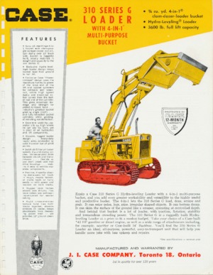 Pásové nakladače Case 310G 