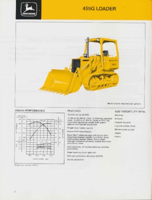 Pásové nakladače John Deere Construction 455 G