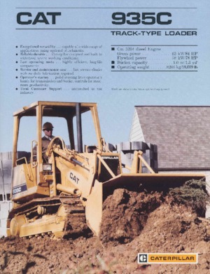 Pásové nakladače Caterpillar 935C