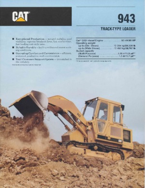 Pásové nakladače Caterpillar 943