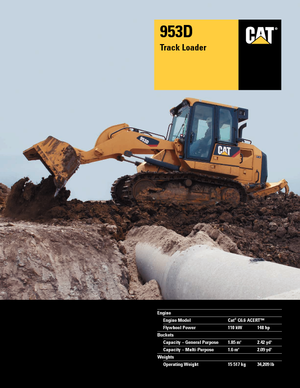 Pásové nakladače Caterpillar 953D