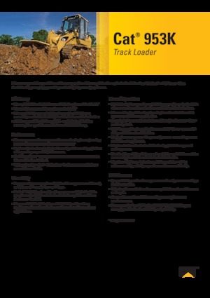 Pásové nakladače Caterpillar 953K