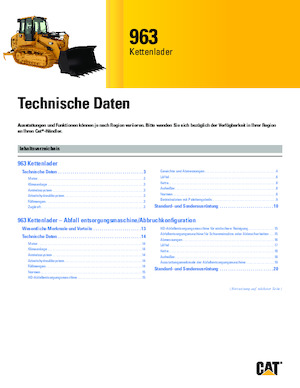 Pásové nakladače Caterpillar 963