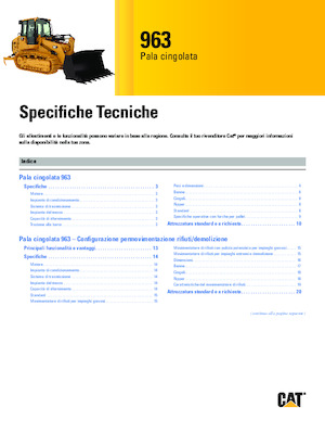 Pásové nakladače Caterpillar 963