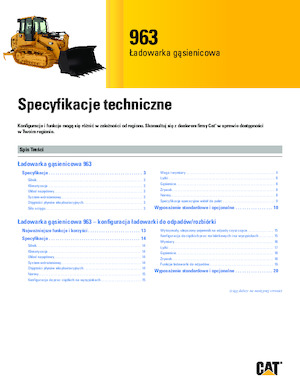 Pásové nakladače Caterpillar 963