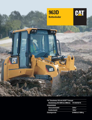 Pásové nakladače Caterpillar 963D