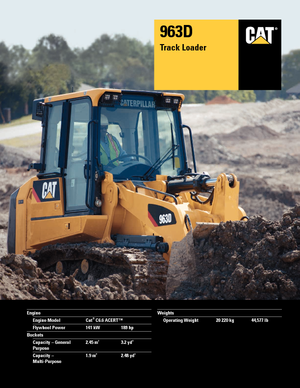 Pásové nakladače Caterpillar 963D