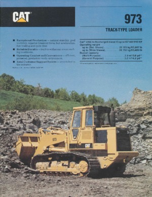 Pásové nakladače Caterpillar 973