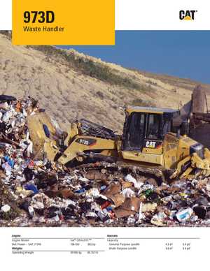 Pásové nakladače Caterpillar 973D