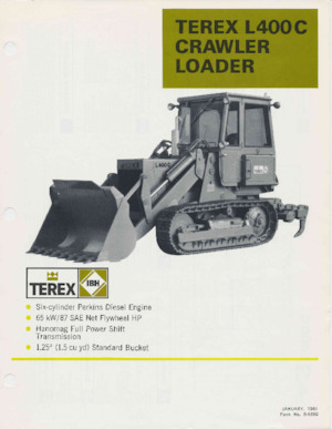 Pásové nakladače Terex L400C