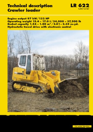 Pásové nakladače Liebherr LR 622