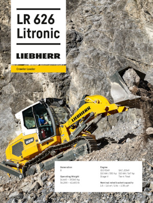 Pásové nakladače Liebherr LR 626 G8.0