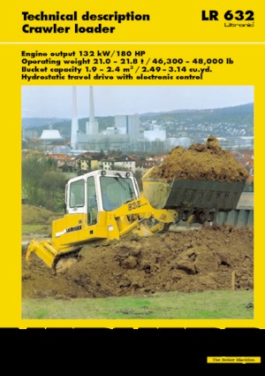 Pásové nakladače Liebherr LR 632