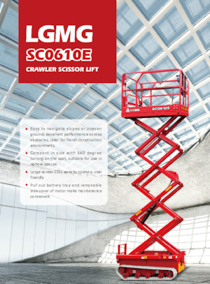 Pásové nůžkové plošiny LGMG  SC0610E